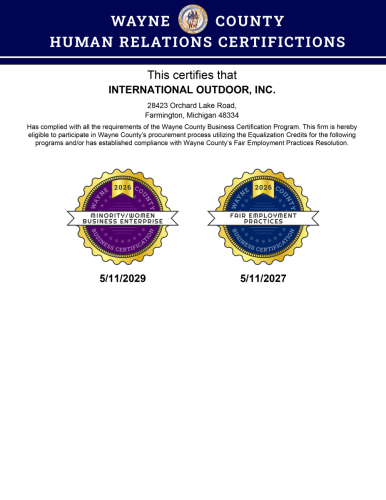 Wayne County Human Relations Certifications 2026-2027